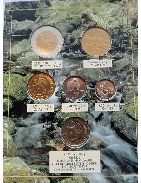 Moneta Finlandia 10 Marek 1993
