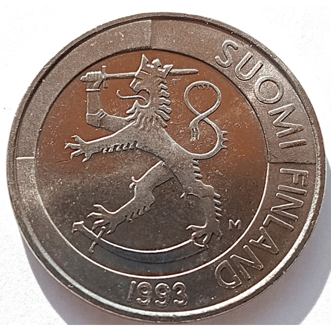 Moneta Finlandia 1 Marka1993