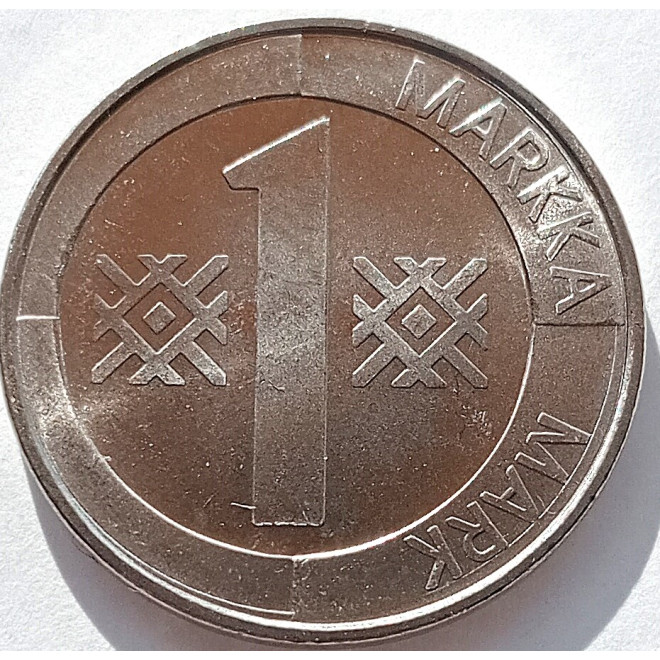 Moneta Finlandia 1 Marka1993