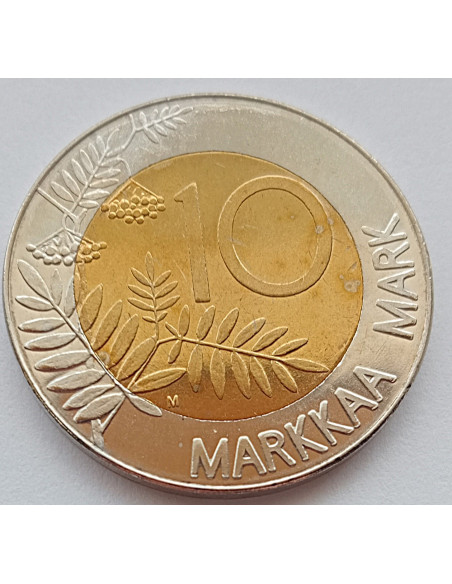 Moneta Finlandia 10 Marek 1993