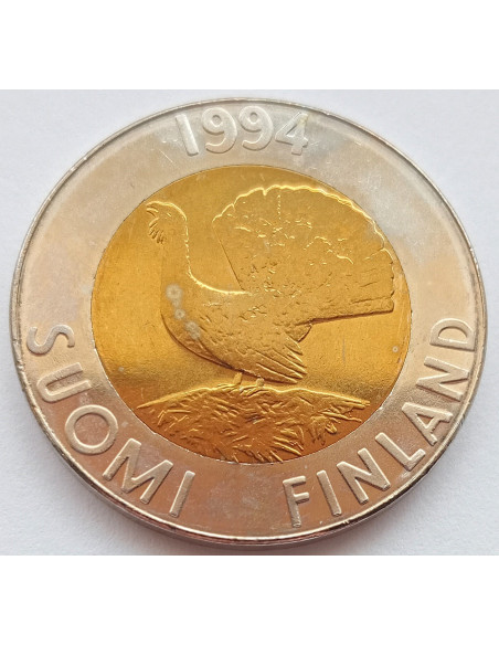 Moneta Finlandia 10 Marek 1993