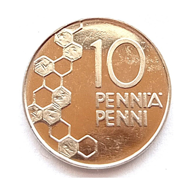 Moneta Finlandia 10 Penni 1993