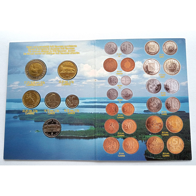 Moneta Finlandia 10 Marek 1993