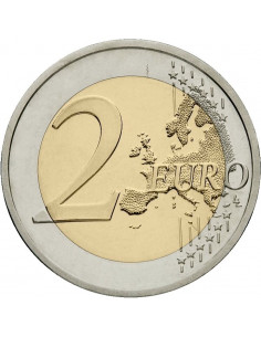 Awers monety Portugalia 2 euro 2015 30lecie istnienia flagi europejskiej Portugalia 2