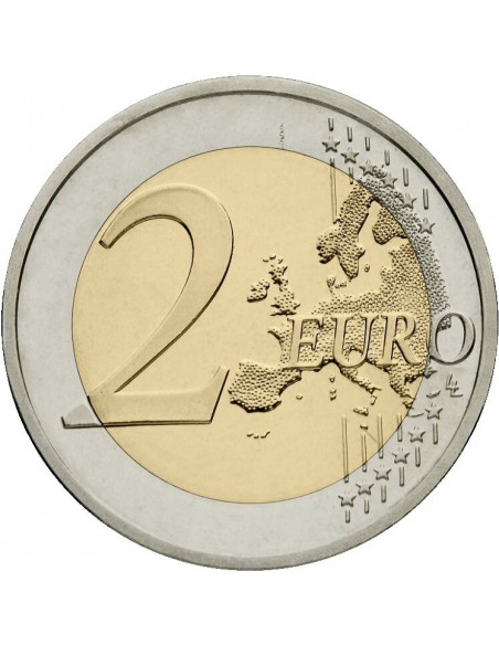Rewers monety Portugalia 2 euro 2015 30lecie istnienia flagi europejskiej Portugalia