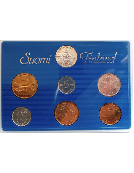 Moneta Finlandia 10 Marek 1993
