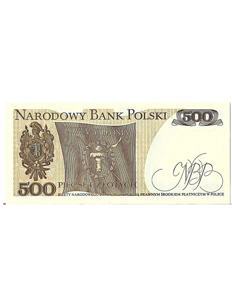 Banknot 500 Złotych 1982 - UNC