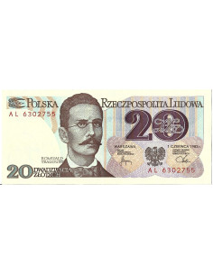 Banknot 20 Złotych 1982 - UNC