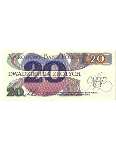 Banknot 20 Złotych 1982 - UNC 2