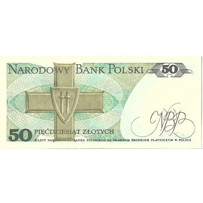 Banknot 50 Złotych 1988 - UNC