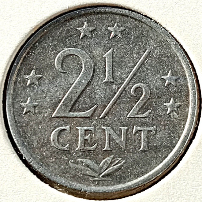 Moneta Antyle Holenderskie 2,5 Cent 1983