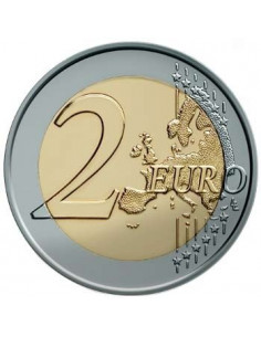 Awers monety Portugalia 2 euro 2008 60lecie powstania Powszechnej Deklaracji Praw Człowieka Portugalia 2