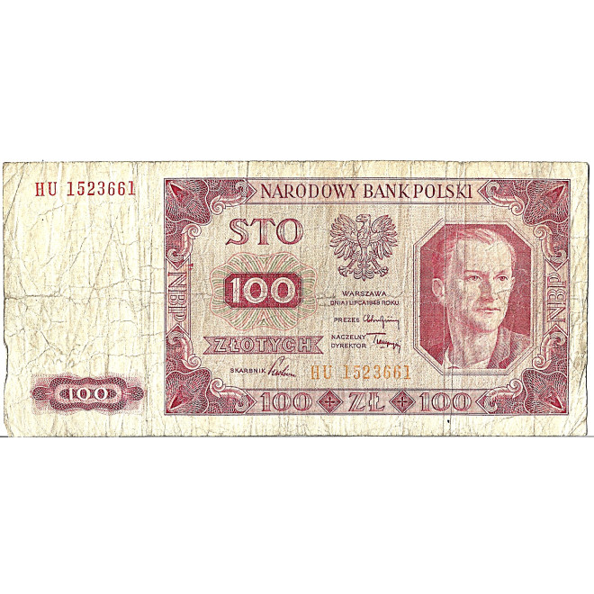 Banknot 100 Złotych 1948 - G