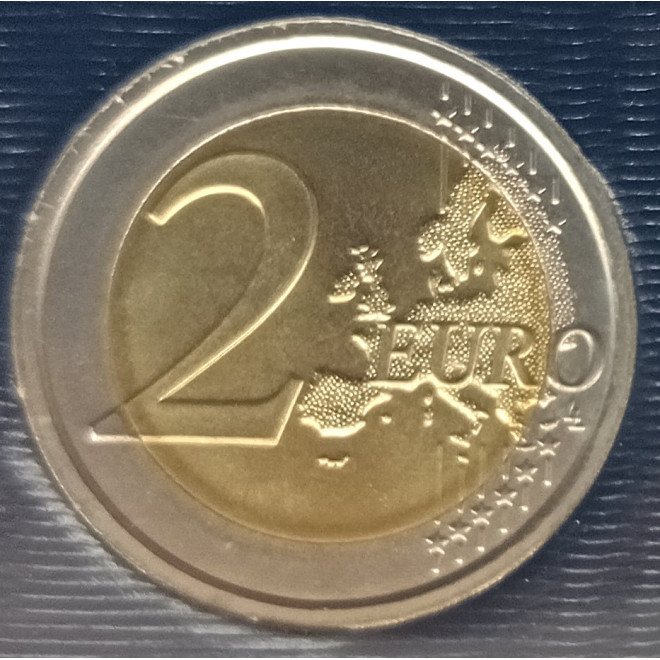 Moneta Watykan 2 euro 2014 25 rocznica Upadku Muru Berlińskiego (Watykan)