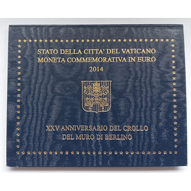 Moneta Watykan 2 euro 2014 25 rocznica Upadku Muru Berlińskiego (Watykan)