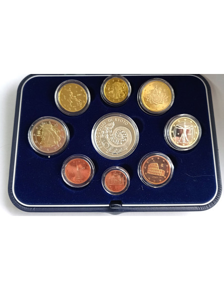 Moneta Włochy 2002 zestaw monet 1 cent do 2 euro