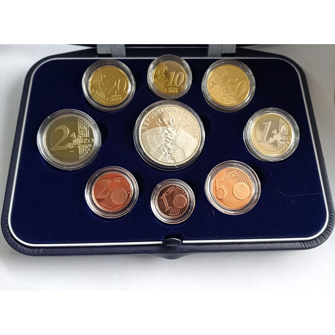 Moneta Włochy 2002 zestaw monet 1 cent do 2 euro