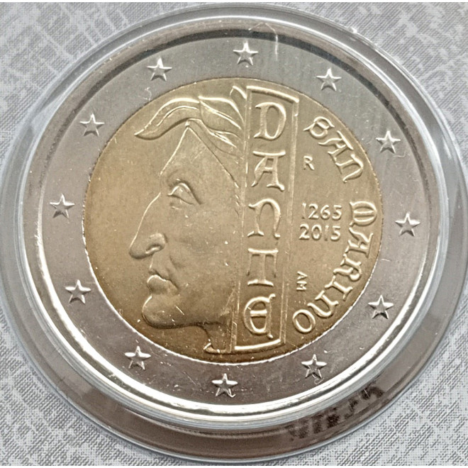 Moneta San Marino 2 euro 2015 750 rocznica urodzin Dantego Alighieri