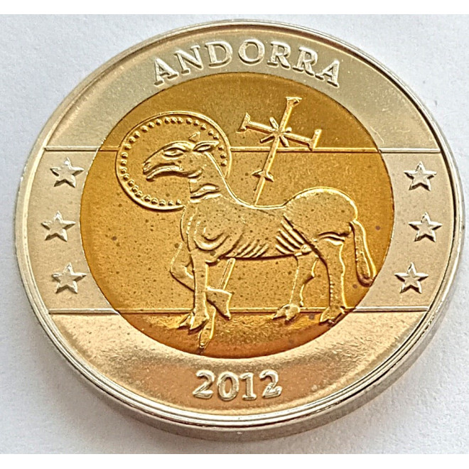 Moneta Monako 2 euro 2012 500 rocznica ustanowienia Monako suwerennym państwem