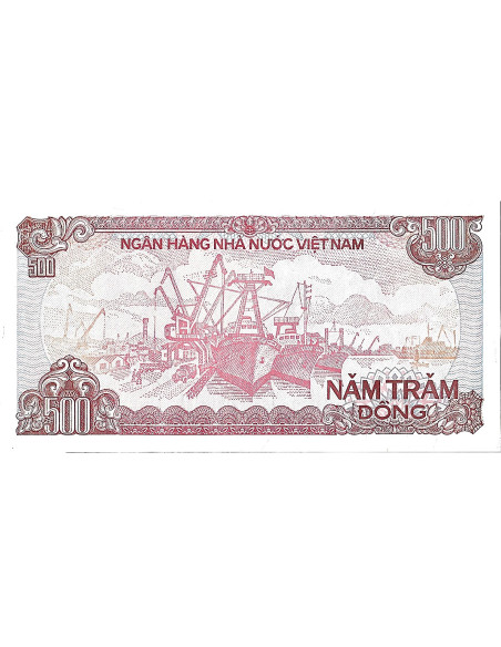 Banknot Wietnam 500 Dong 1988 - UNC