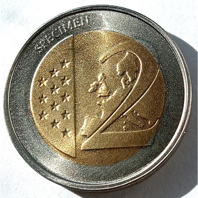 Moneta Monako 2 euro 2012 500 rocznica ustanowienia Monako suwerennym państwem