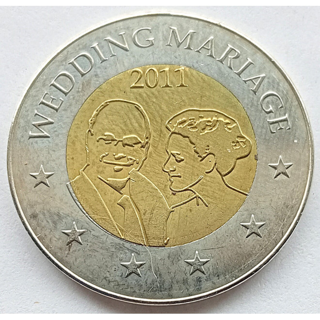 Moneta Monako 2 euro 2012 500 rocznica ustanowienia Monako suwerennym państwem