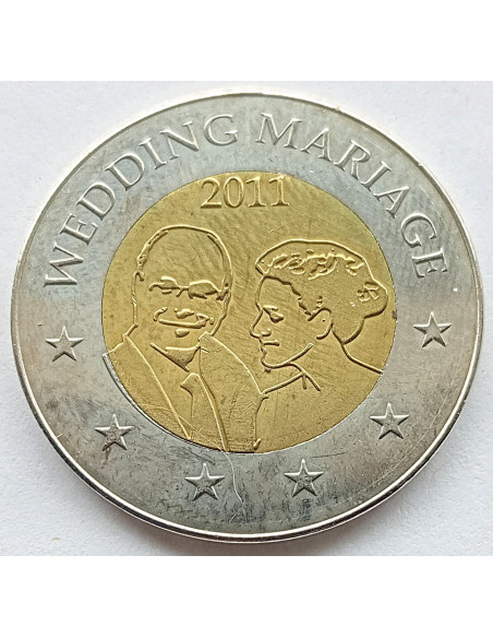 Moneta Monako 2 euro 2012 500 rocznica ustanowienia Monako suwerennym państwem