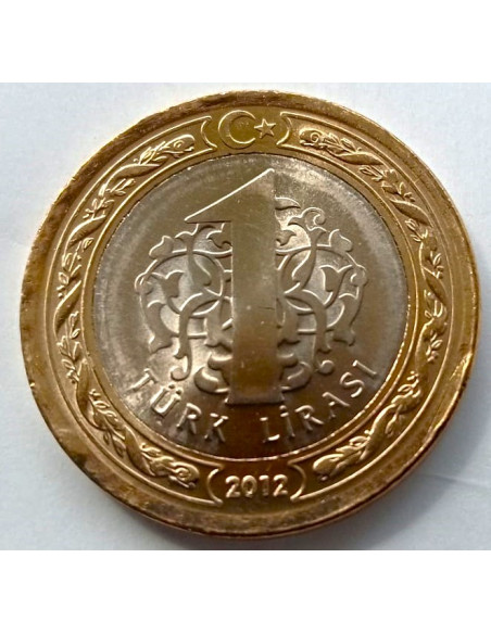 Moneta Turcja 1 Lira 2021100 lat Gaziantepu
