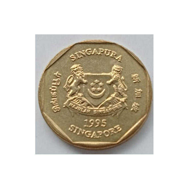 Moneta Singapur 1 Dolar 1995