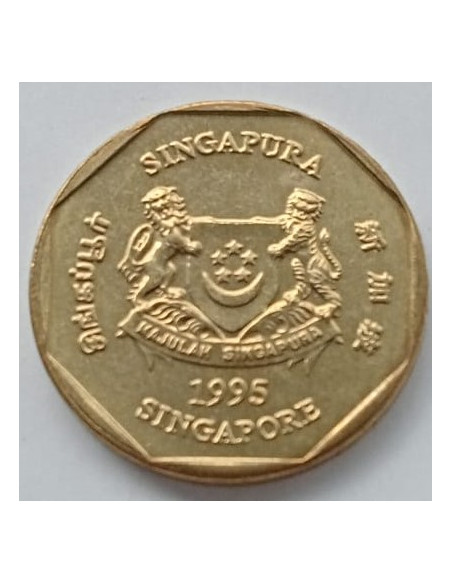 Moneta Singapur 1 Dolar 1995