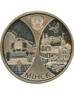 Awers monety Białoruś 1 Rubel 2008 Mińsk