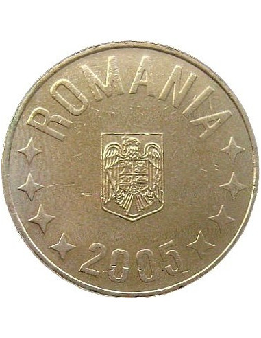 Awers monety Rumunia 50 Bani 2005