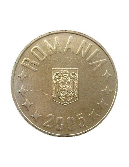 Awers monety Rumunia 50 Bani 2005