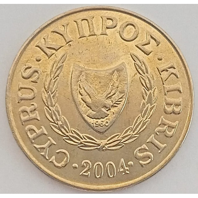 Moneta Cypr 10 Centów 2004