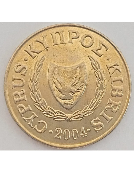 Moneta Cypr 10 Centów 2004