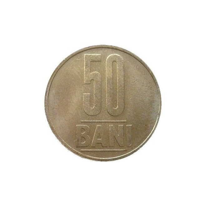 Rewers monety Rumunia 50 Bani 2005