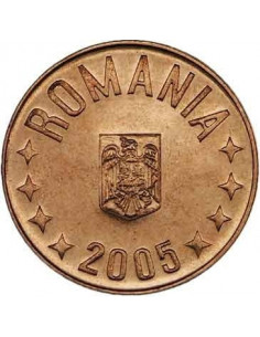 Awers monety Rumunia 5 Bani 2005