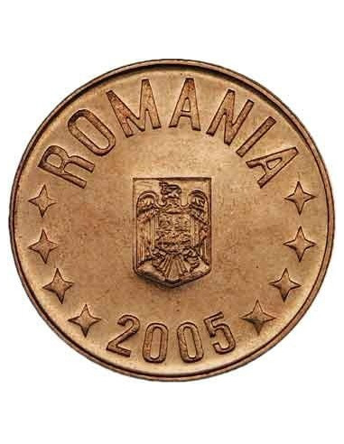 Awers monety Rumunia 5 Bani 2005