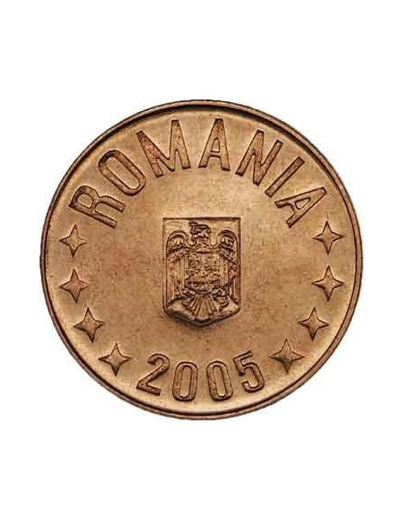 Awers monety Rumunia 5 Bani 2005