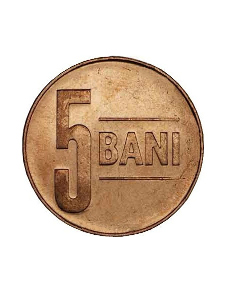 Rewers monety Rumunia 5 Bani 2005