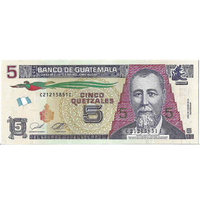 Banknot Gwatemala 1 Quetzal 2006 - UNC