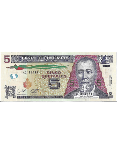 Banknot Gwatemala 1 Quetzal 2006 - UNC
