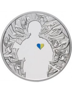 Awers monety Ukraina 5 Hrywien 2016 Ukraina zaczyna Wit Yiwu