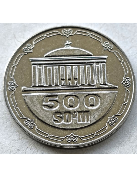 Moneta Uzbekistan 500 Sumów 2018