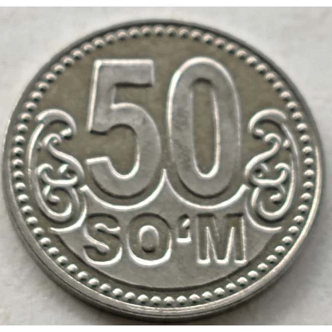 Moneta Uzbekistan 50 Sumów 2018