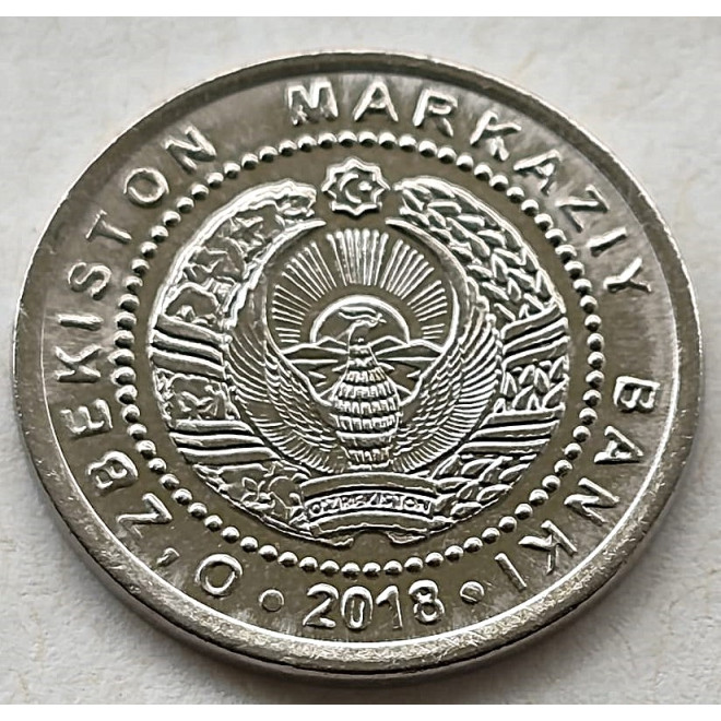 Moneta Uzbekistan 50 Sumów 2018