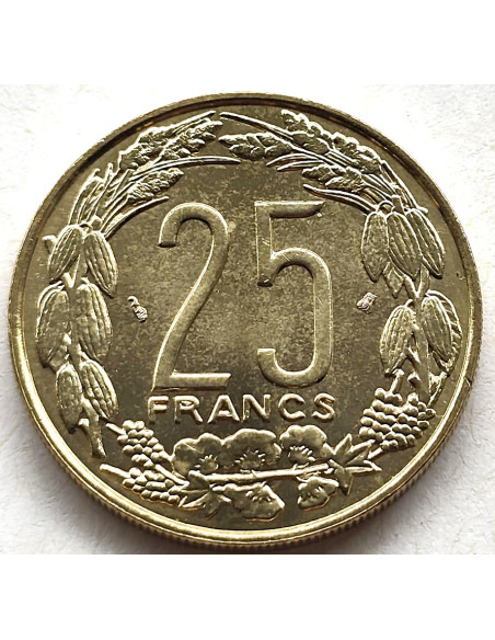 Moneta BEAC 25 Franków CFA 1998