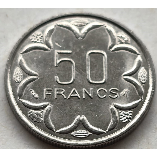 Moneta BEAC 50 Franków CFA 1998