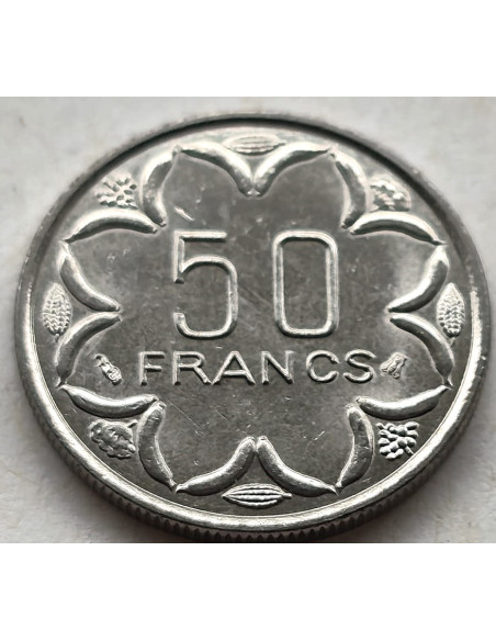 Moneta BEAC 50 Franków CFA 1998