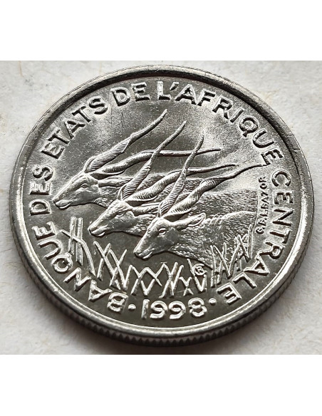 Moneta BEAC 50 Franków CFA 1998